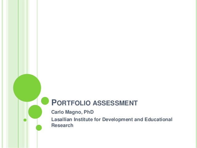 background information of portofoli assessment
